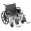 Sentra EC Heavy Duty Wheelchair with Detachable Desk Arms and Elevating Leg Rest