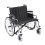Sentra EC Heavy Duty Extra Wide Wheelchair with Detachable Desk Arms