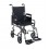 Lightweight Steel Transport Wheelchair with Detachable Desk Arms