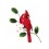Bovano Enamel Wall Art Home Decor Red Cardinal Bird New