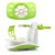 Perfect Peel Apple Peeler - Easy Clean Removable Slicer Commercial Grade Blade - Corer, White/Green