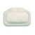 Deluxe Comfort Bath Cushion - Mildew Resistance Foam & PVC - White Vinyl Cover - Best for Head, Neck & Shoulders - Bath Pillow, White