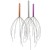 Deluxe Comfort Portable Hand Held Scalp Head Massager - Alleviate Stress - Promotes Deep Relaxation - Light Weight Portable - Scalp Massager, Colored