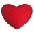 Deluxe Comfort Microbead Heart Shaped Throw Pillow, 16" x 11" x 4.5" - Soft Airy Microbeads - Heart Emoji Pillow - Cute Cuddly Gift For Valentines Day And Mothers Day - Throw Pillow, Red