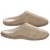 Mens Indoor/Outdoor Slip-On Microsuede Memory Foam House Slippers, Size 11-12 - Double Side Stiched Microsuede Exterior - Comfy Plush Micro Fleece Lining - Durable Non-Marking Ruber Sole - , Beige