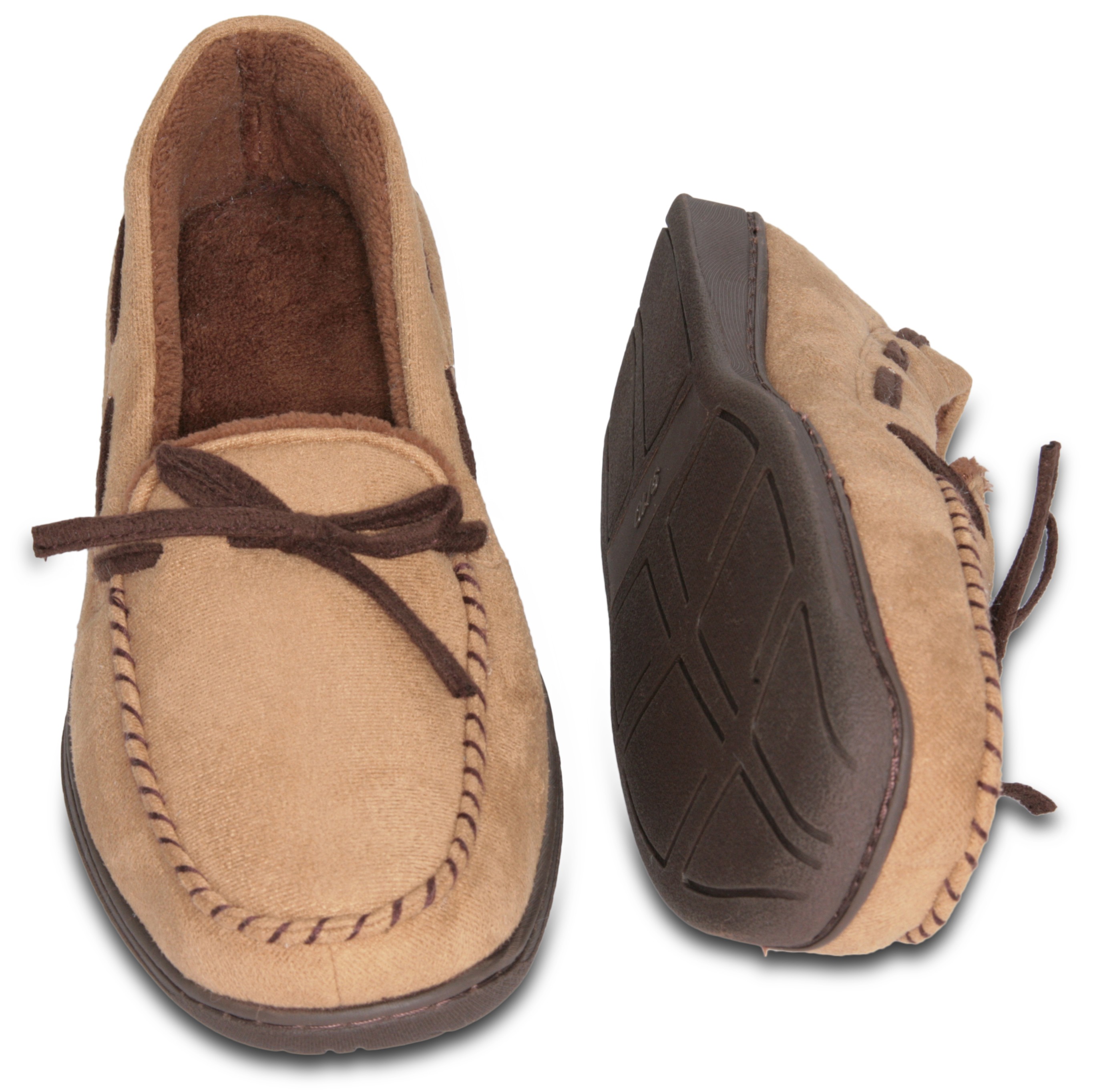 DeluxeComfort.com Men's Slipper Suede Fleece